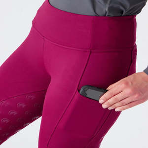 Nuevos pantalones elásticos con cremallera de cintura alta para mujer, mallas transpirables para montar a caballo para invierno, producto ecuestre al aire libre - Product Image 3