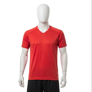 Camisetas de Cuello en V de Poliéster de Secado Rápido, 100% Poliéster, Absorben la Humedad, Transpirables, para Deportes, Fitness, Entrenamiento, Uniformes Casuales - Product Image 1