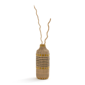 Jarrón de mesa de bambú hilado hecho a mano al por mayor, jarrón de bambú decorativo envuelto en algas marinas, decoración del hogar hecha en Vietnam - Product Image 5