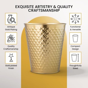 Poubelle de bureau en métal maillé de style industriel moderne, prix direct usine, pour espaces commerciaux intérieurs/extérieurs, vente en gros - Product Image 5