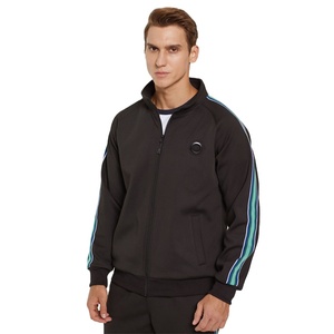 Survêtement de sport pour hommes, veste à fermeture éclair deux pièces, ensemble de pantalons avec logo de broderie personnalisé, survêtements de ville pour hommes - Product Image 5