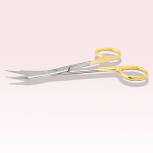 Goldman Fox 130mm Tijeras de goma de acero inoxidable alemán Juego de bordes de sierra recta instrumentos quirúrgicos - Product Image 6