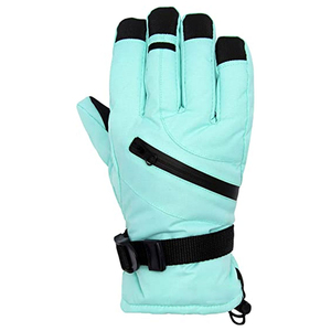 Gants de ski unisexes tendance, chauds, imperméables, avec fermeture à cordon, logo personnalisé, toutes saisons, pour le snowboard/entraînement - Product Image 2