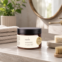 Sampo Scrub Kulit Kepala Organik Kelas Salon dengan Garam Laut dan Rosemary untuk Penggunaan di Rumah, Formula Perawatan Rambut Pembersih Mendalam, Pengontrol Minyak, dan Anti Ketombe