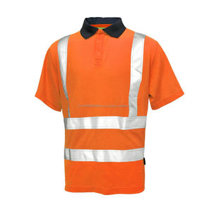 Best Supplier <b>Hi</b> <b>Vis</b> Reflective Safety Workwear Polo <b>Shirt</b> Men Quick Dry Polo <b>T</b> <b>Shirt</b> Solid Color - Product Image 1