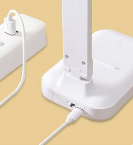 Lampe de bureau à LED WINN 3 températures de lumière 3000K-6500K réglable et tactile pour veilleuse d'étude-Métal (BLANC) - Product Image 6