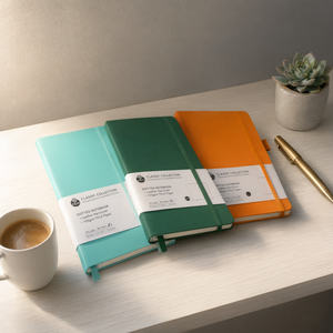 สมุดบันทึกแบบจุด A5 ปกหนัง PU แบบกำหนดเอง พร้อมหมายเลขหน้า - Product Image 3