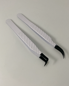 Pince à épiler antistatique à pointe droite incurvée en acier inoxydable pour Extension de cils outils de maquillage en gros pince à épiler - Product Image 5
