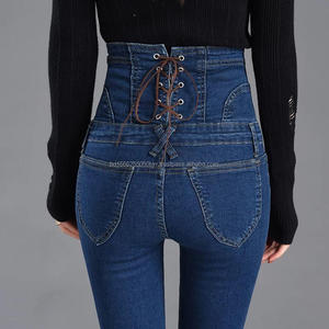Nouvelle tendance, jeans skinny taille haute pour femmes, élégant, sexy, en denim de coton, taille XL, respirant, séchage rapide, lavable, pantalon cargo coloré - Product Image 4
