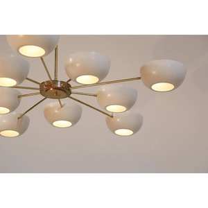 Lustre Sputnik italien moderne à 10 bras, grand accessoire de décoration intérieure - Product Image 5
