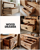 Organisateur de placard coulissant 14x21 en bois massif, étagère tiroir coulissante pour rangement cuisine et salle de bain, écologique pour chaussures et aliments