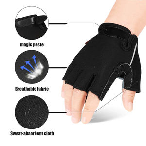 Muestra gratis Guantes de Ciclismo de medio dedo personalizados Durable y transpirable para deportes al aire libre - Product Image 6