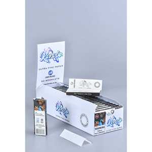 Korobo White <b>Hemp</b> Rolling <b>Paper</b> Regular Box 100-<b>Paper</b> Pack Rectangular Simple Style Slim Cigarettes Custom Logo Printing Manual - Product Image 3