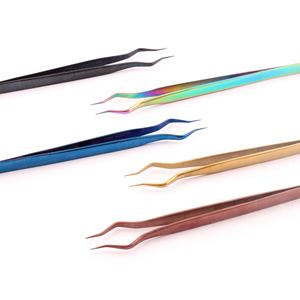 Sustainable Stainless Steel Lash Extension Tweezer Custom Logo <b>Separator</b> <b>Eyelash</b> Tweezers <b>Eyelash</b> Isolation Tweezers - Product Image 3