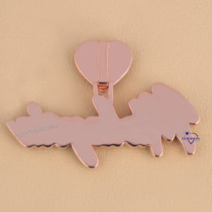 Bling Iced out 14KT Rose Gold Lab Grown Diamond Collar Personalizado Diseño Personalizado Colgante Regalo para Mujeres para Fiesta - Product Image 6