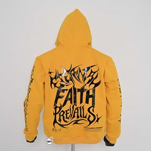 Sweat à capuche personnalisé pour hommes, 100% coton, lourd, coupe ample, pulls à capuche Streetwear avec écran et impression en silicone - Product Image 6