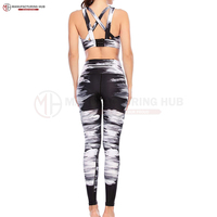 Conjunto de Yoga personalizado para mujer con estampado de serpiente de cintura alta de alta calidad, ropa deportiva para gimnasio, entrenamiento de secado rápido