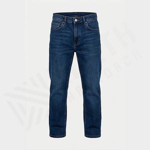 Slim Fit Breathable Mid <b>Rise</b> <b>Men</b> Denim <b>Jeans</b> Straight Leg Trousers With Decorative Hole Wholesale Customized Color Custom Design - Product Image 1