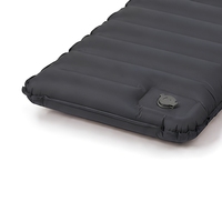 Matelas de camping gonflable compact en TPU avec oreiller et pompe à pied, cellules alvéolées, lit d'air individuel pour la randonnée et les voyages