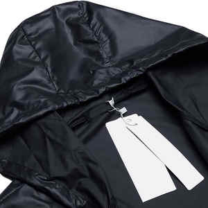 Chaqueta cortavientos impermeable de hombre personalizada de alta calidad al por mayor, chaqueta de nailon informal elegante para exteriores con cremallera y logotipo frontal - Product Image 4