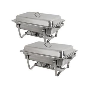 Réchaud de traiteur professionnel avec finition miroir et base robuste, idéal pour servir les soupes, les currys et les plats principaux - Product Image 5