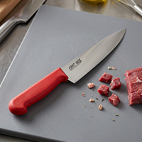 Couteau de chef rouge Cavit Inox 8” HACCP