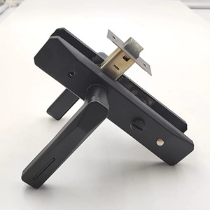 อินเดียล็อคประตูในร่มสแตนเลสล็อคประตูหลังคันโยกด้านหน้าพร้อมกุญแจประตูไม้ภายในที่มีคีย์อุปกรณ์เสริม - Product Image 5