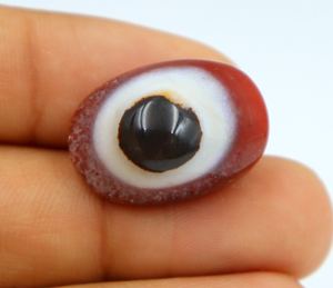 Cabujón de Ágata Natural, Liso, Corte Ovalado de 24X16X13MM, Piedra Preciosa para Joyería - Product Image 2