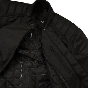 เสื้อแจ็กเก็ตมอเตอร์ไซค์แบบสปอร์ตคู่ของผู้ชายเสื้อโค้ทผ้าโพลีเอสเตอร์ Cordura กันกระแทกสีดำทนทานต่อสภาพอากาศ - Product Image 3