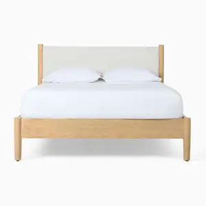 Creative Solid Wood Soft Sofa Bedroom Double Bed Custom Hotel Villa Adult Bed Bedroom Furniture