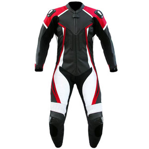 Combinaison de moto en cuir respirante, anti-chute, résistante à l'usure, imperméable, coupe-vent, unisexe, pour la course - Product Image 1