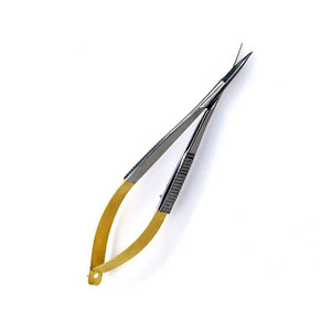 Logo personnalisé Ciseaux à ressort en acier inoxydable couleur argent Outil à ongles à lame incurvée pour la beauté offert avec logo personnalisé - Product Image 6