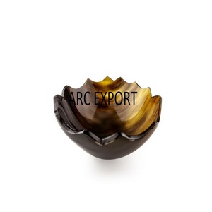 Cuenco de cuerno de búfalo de tamaño pequeño con forma personalizada de calidad de lujo para el hogar, Hotel y restaurante, cuencos para servir comida y frutas secas - Product Image 3