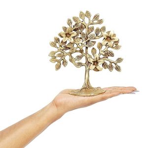 Dessus de table de style européen Sculpture décorative d'arbre en métal et aluminium Showpiece pour la maison ou le bureau - Product Image 2