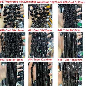 ลูกปัดโอนิกซ์สีดำธรรมชาติที่มีอยู่ใน54ตัวเลือกลูกปัดพลอยคุณภาพระดับพรีเมี่ยมสำหรับการทำเครื่องประดับการออกแบบพลังงานการรักษาที่หรูหรา - Product Image 6