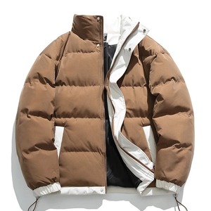 Abrigo de invierno impermeable de lujo grueso brillante con capucha personalizada de los hombres chaqueta acolchada de plumón de ganso para hombres - Product Image 6