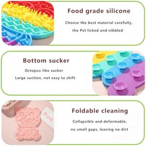 Bulk <b>Silicone</b> Pet Licking <b>Mat</b> Slow Feeding Pad BPA Free Non Slip Design Easy Clean Stress Relief for Dogs and Cats - Product Image 3