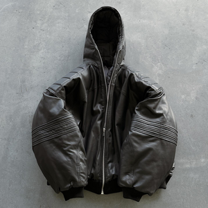 Veste Homme Hiver en Cuir PU Style Vintage Coupe Slim Col Montant Imperméable Coupe-Vent Séchage Rapide Respirante OEM ODM - Product Image 3