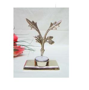 Bougeoir en métal de style moderne, finition polie brillante, dernier modèle, élégant, pour bougies votives - Product Image 2