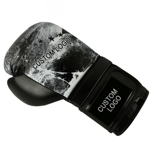 Guantes de Boxeo Profesionales de Cuero de Primera Calidad con Cordones, Protección Completa para los Dedos, Impermeables, Transpirables y Personalizables - Product Image 6