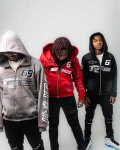 Streetwear Vintage Stone Washed Oversized Boxy Cropped Bordado Zip up Tachonado Rhinestone Sudadera con capucha con bolsillos - Product Image 4