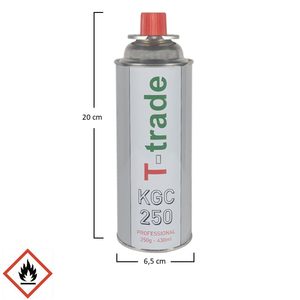 8 High Quality 250g <b>Butane</b> <b>Gas</b> Cartridges Single Use <b>Refills</b> for Camping Stoves & Grills Soldering Irons Korean Connection - Product Image 2