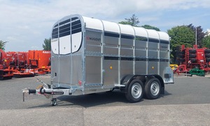 Remolque de transporte de ganado agrícola Remolque de granja de 2 ejes para ventilación de animales en movimiento para granja de transporte seguro de animales - Product Image 4