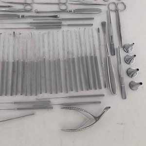 Timpanoplastia Instrumentos quirúrgicos ortopédicos Juego de 60 piezas Acero inoxidable de primera calidad Manual Autoclavable Quirúrgico reutilizable - Product Image 3