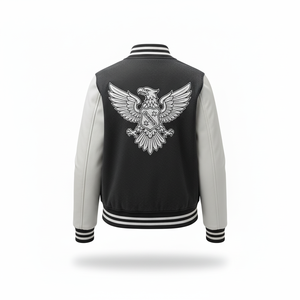 เสื้อแจ็กเก็ตสำหรับผู้ชายสไตล์เลตเทอร์แมนเสื้อแจ็กเก็ตสุดเท่ออกแบบได้ตามต้องการสไตล์2024 - Product Image 5