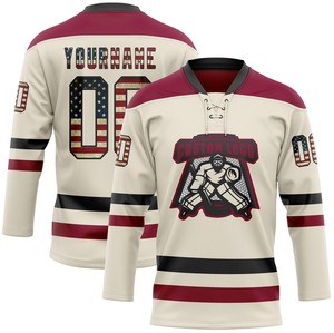 Maillot de hockey sur glace à dentelle personnalisée avec logo, service OEM direct d'usine, approvisionnement en vrac, vêtements personnalisés - Product Image 2