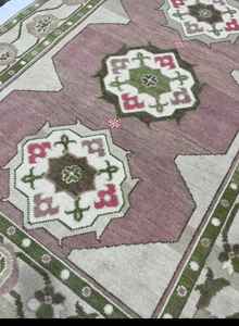 Alfombra de lana anudada a mano Oushak grande de alta calidad bellamente bordada para hoteles caseros para sala de estar juegos de alfombras de área de oración - Product Image 4