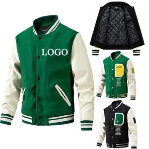 El mejor servicio OEM, chaqueta de grafiti de buena calidad para hombre, chaqueta de béisbol, chaqueta universitaria bordada para hombre en venta - Product Image 6