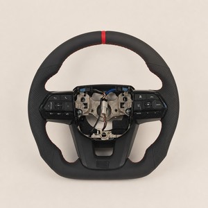Volant de course à fond plat en cuir et fibre de carbone personnalisé pour Hilux LC300 Prado 2021 <span class=keywords><strong>2022</strong></span> - Product Image 1