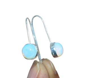 Handmade Silver Boho Style Earrings Jewelry 925 Sterling Silver <b>Opal</b> Gemstone Trending Earrings Jewelry for Women <b>Gift</b> for Her - Product Image 1